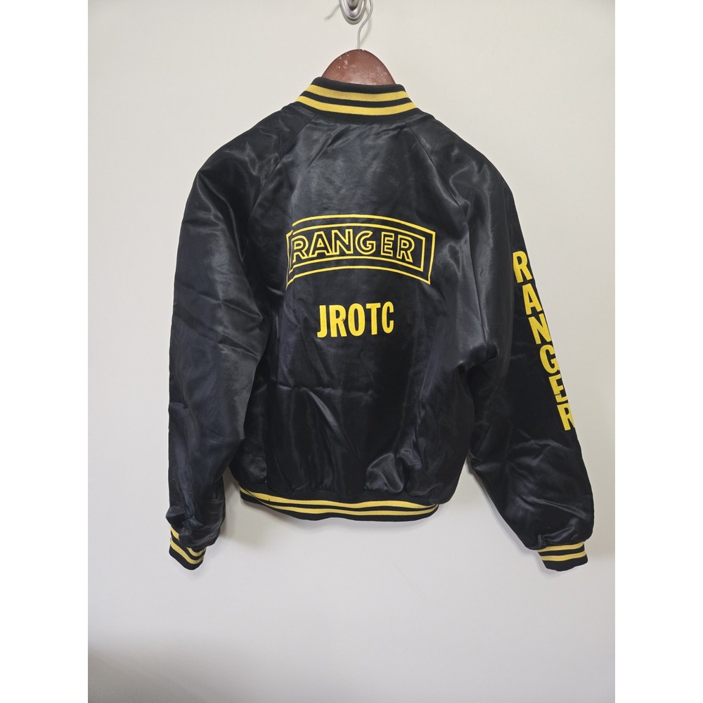 Garrison Collection JROTC US Ranger Jacket Windbreaker Black‎ Mens Large
